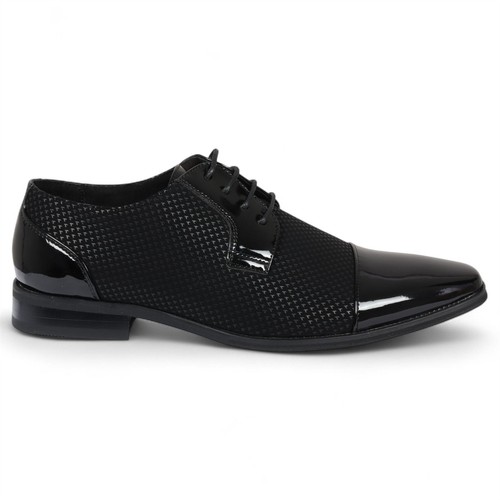 Homme cuir noir oxford - cuir,