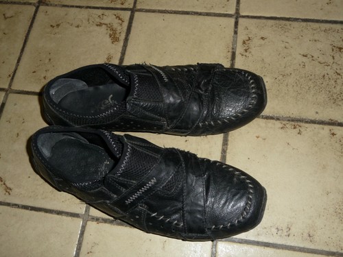 Chaussure noir enfiler sans - chaussure, a